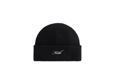 Kith Script Logo Mia Beanie "Black"