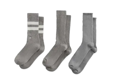 Kith Three Pack Mixed Cotton Socks "Multi"