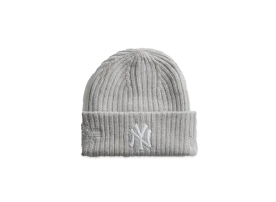 Kith x New Era x New York Yankees Knit Beanie "Light Heather Grey"