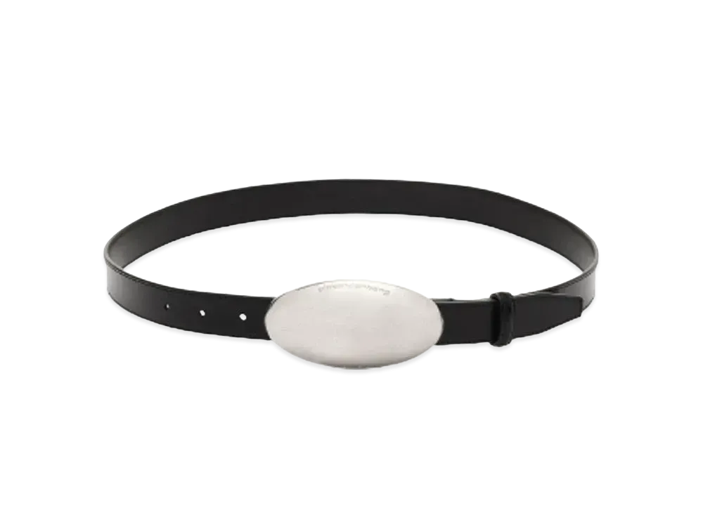 Alexander Wang Dome Leather Metal Belt "Black"
