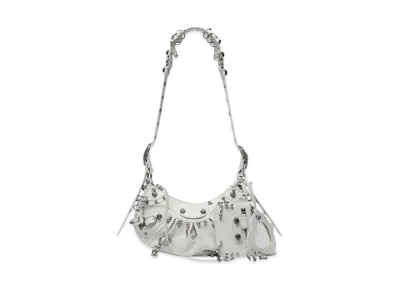 BALENCIAGA Le Cagole XS Shoulder Bag With Piercings "White"