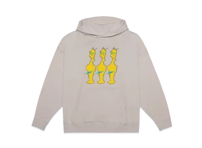 HYPE DROP x TAIN DOUBLE PUSH YOU GOT ME F*CKED UP BRUSHED PULLOVER HOODIE "SAND"