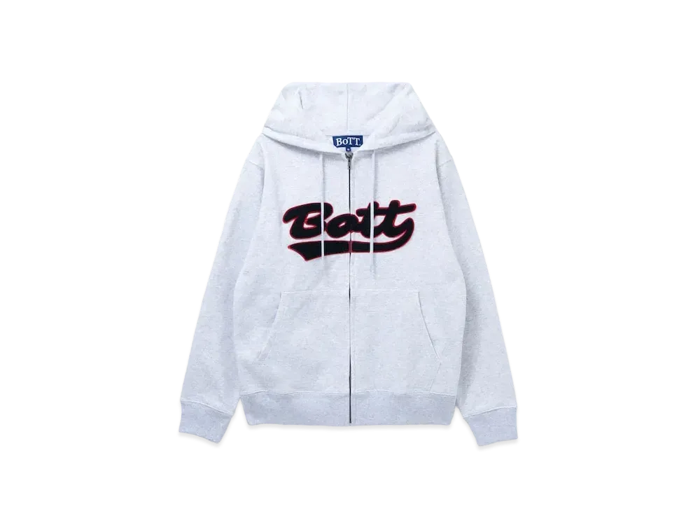 BoTT Script Logo Zip Hoodie "Ash"