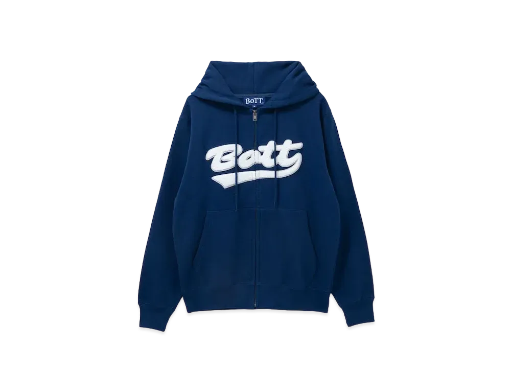 BoTT Script Logo Zip Hoodie "Navy"