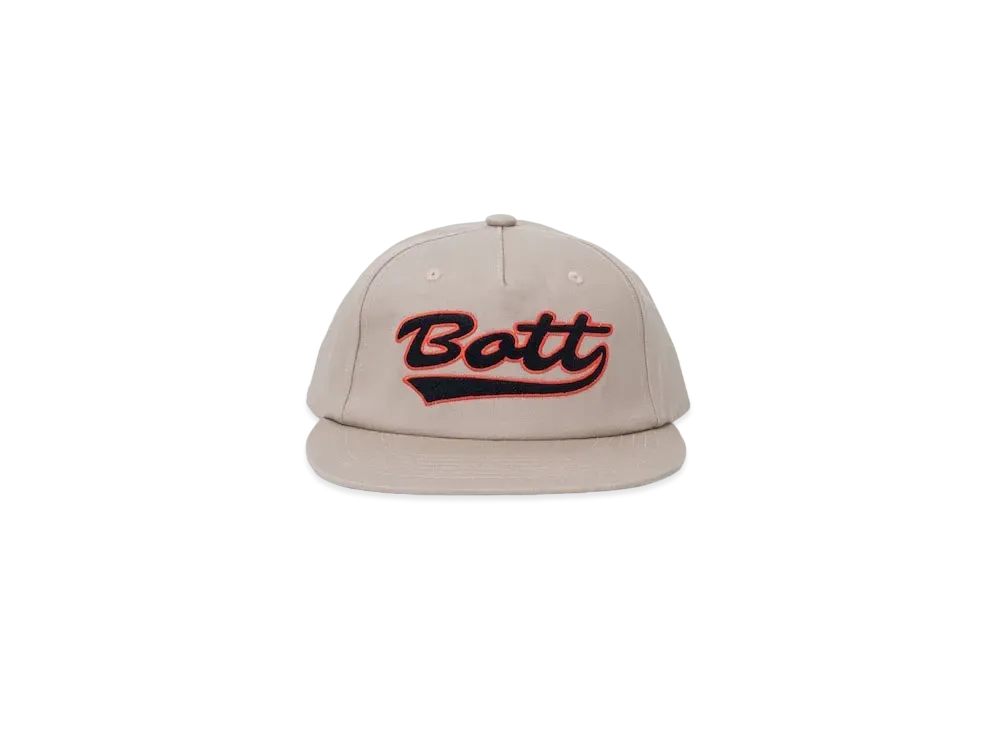 BoTT Script Logo 5 Panel Cap "Beige"