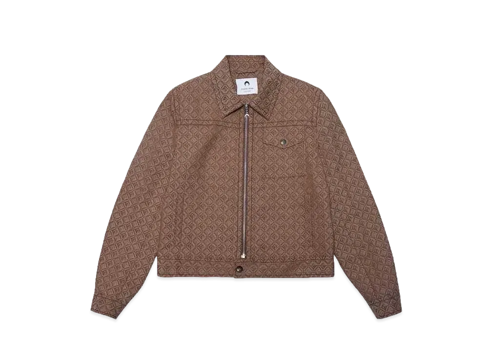 Marine Serre REGENERATED MOON DIAMANT TAILORING JACQUARD "BEIGE"