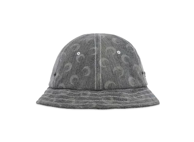 Marine Serre REGENERATED DENIM BELL HAT "GRAY"