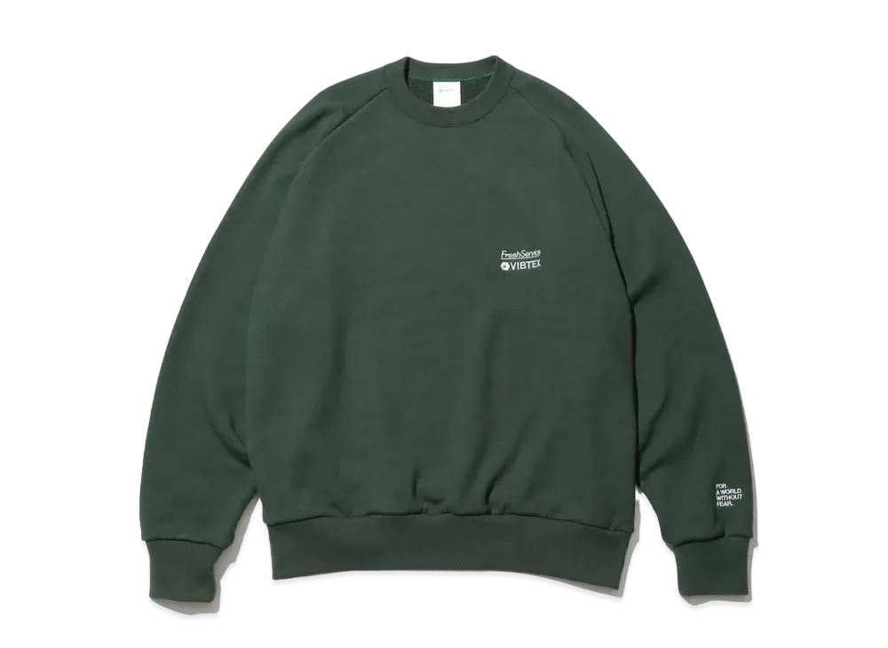 FreshService VIBTEX for Freshservice Sweat Crew Neck Pullover "Green"
