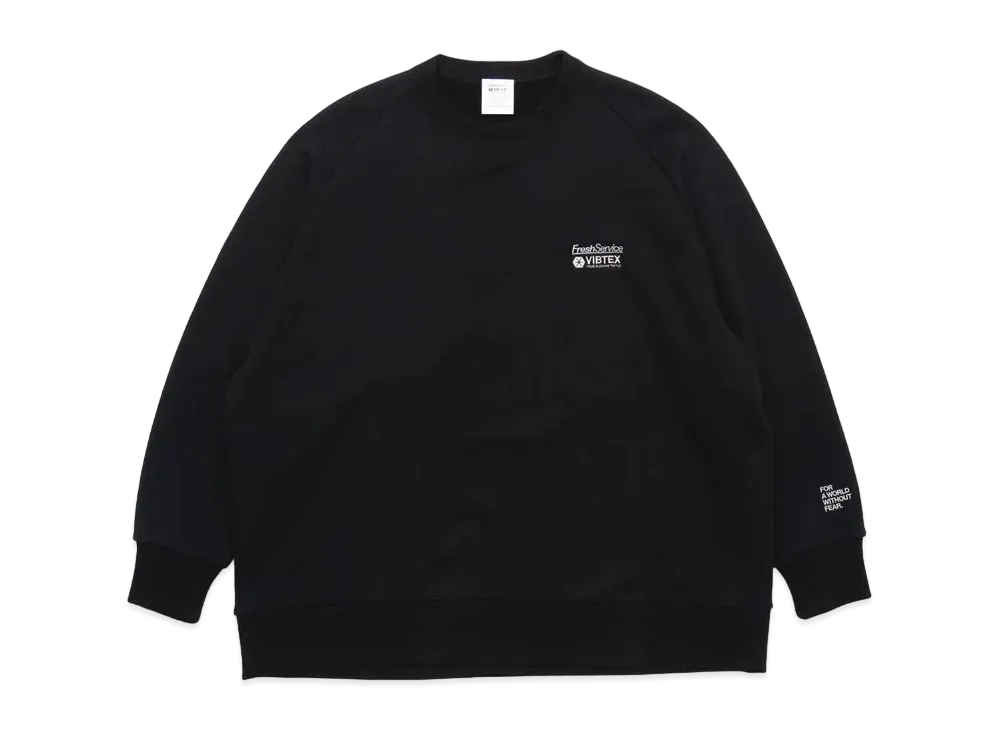 FreshService VIBTEX for Freshservice Sweat Crew Neck Pullover "Black"