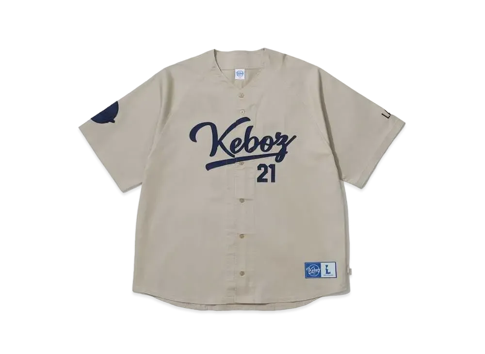 KEBOZ x NOOTBAAR Baseball Shirt "GRAY BEIGE"