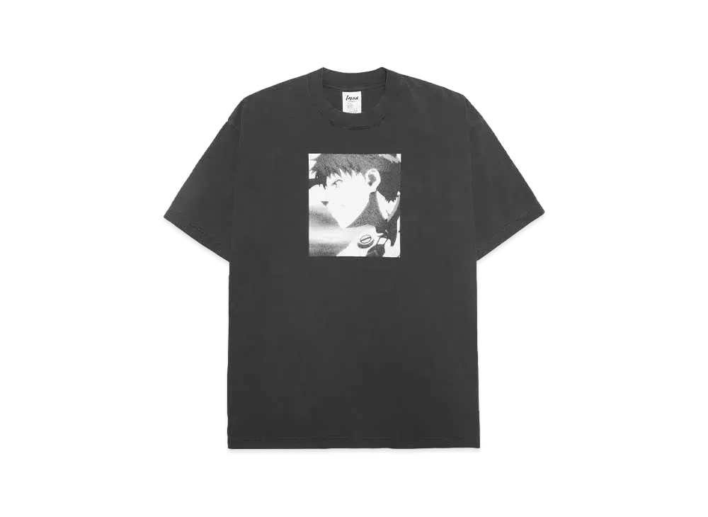 F.M.C.D. x EVANGELION VINTAGE WASH SS TSHIRT 001 "BLACK"
