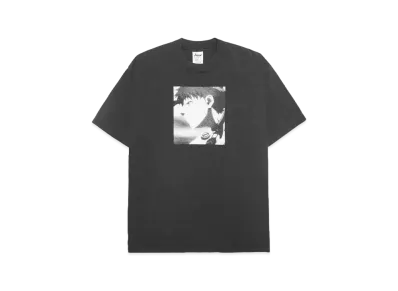 F.M.C.D. x EVANGELION VINTAGE WASH SS TSHIRT 001 "BLACK"