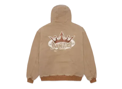 9090 King Logo Vintage Hooded Work Jacket "Camel"