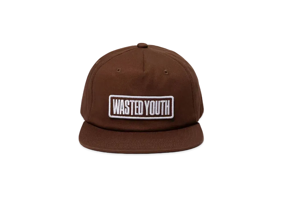 Wasted Youth 5 Panel Snapback Cap "Brown" / VERDY