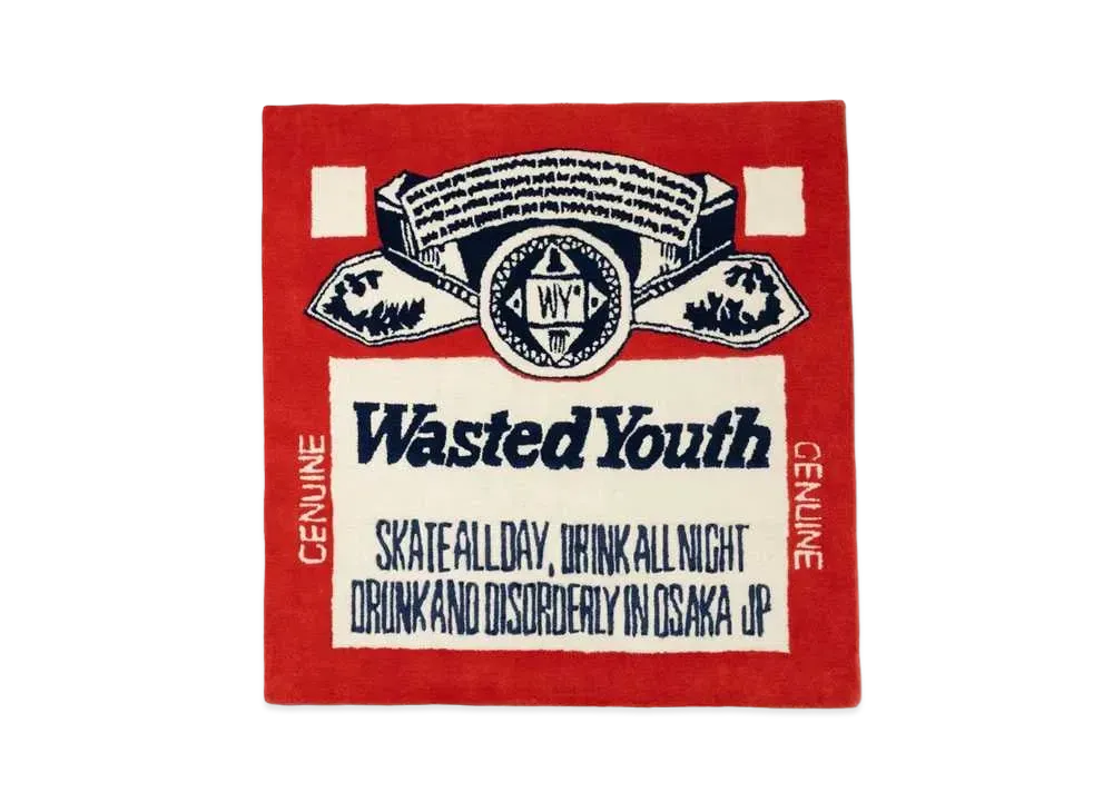 Wasted Youth Budweiser Rug "Red" / VERDY