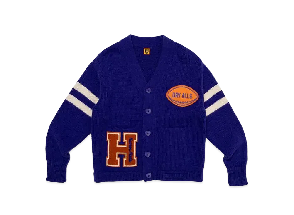 ヒューマン メイド ロー ゲージ ニット カーディガン "パープル"