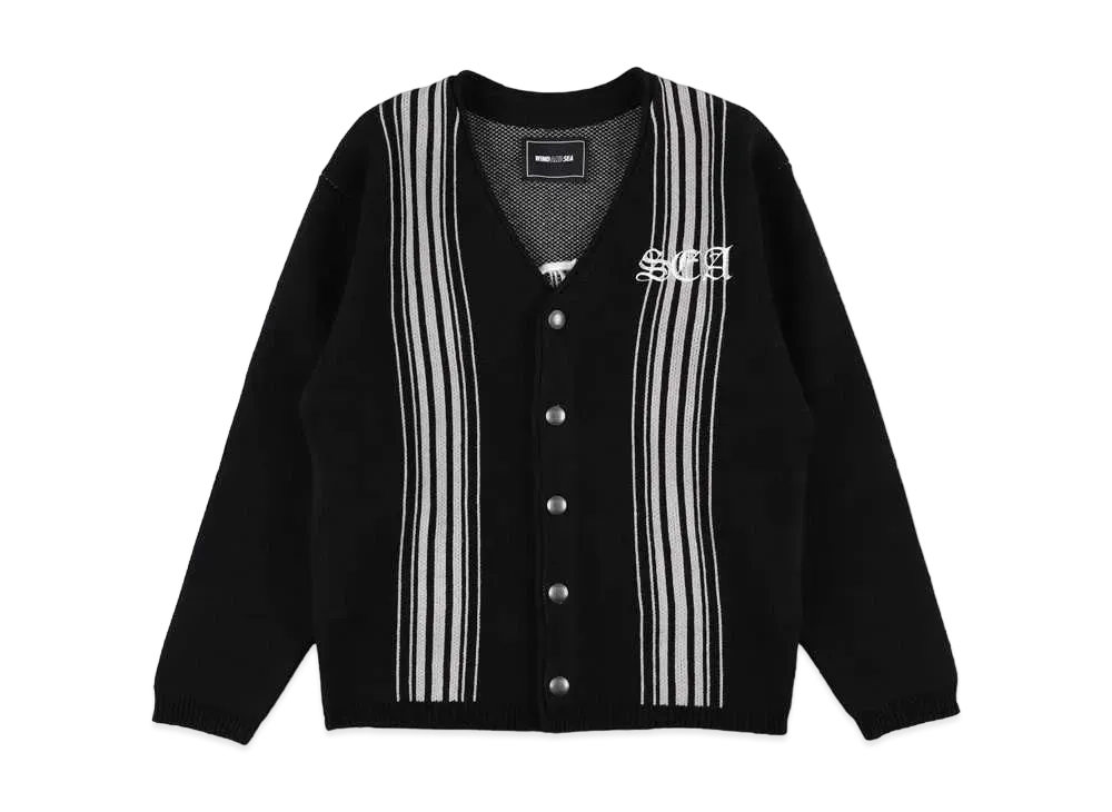 WIND AND SEA Center Line Cardigan "Black"