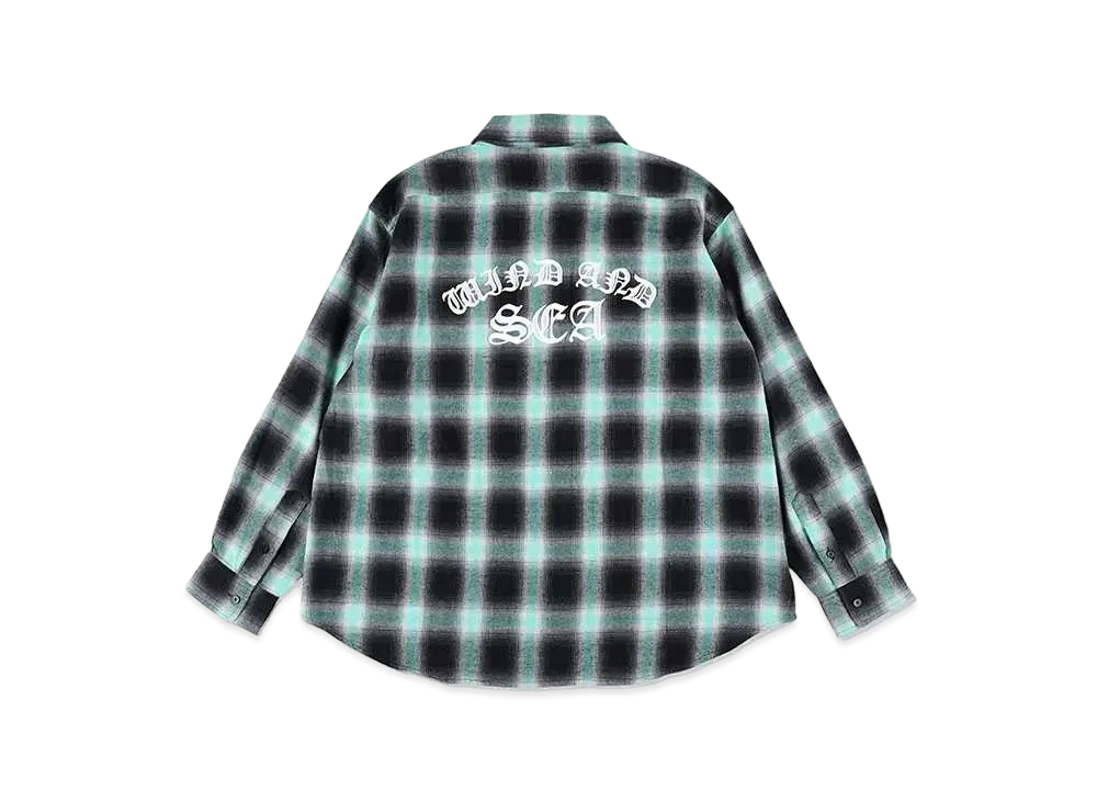 WIND AND SEA Ombre Check Flannelshirt 