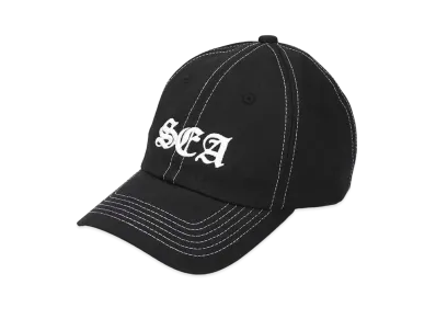 WIND AND SEA White Stitch Cap "Black"