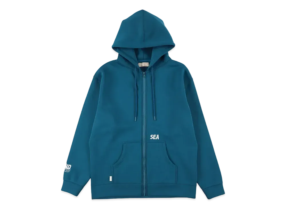 WIND AND SEA WDS-ES Cardboard Zip Up Hoodie "Sea Blue"