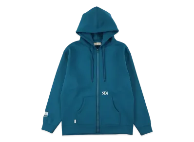 WIND AND SEA WDS-ES Cardboard Zip Up Hoodie "Sea Blue"