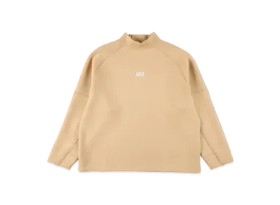 WIND AND SEA WDS-ES Cardboard Mock Neck Tops "Sand"