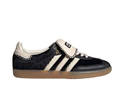 Wales Bonner × adidas Samba Pony Tonal Low "Core Black/Cream White"