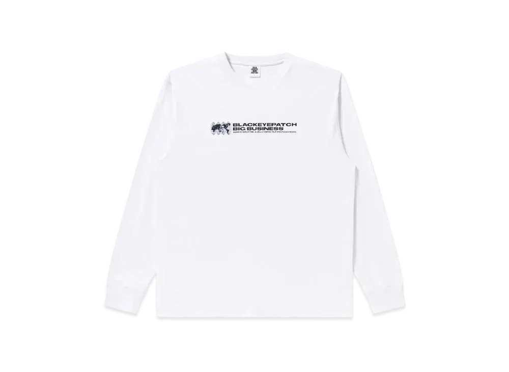 Blackeyepatch Big Business L/S Tee "White"