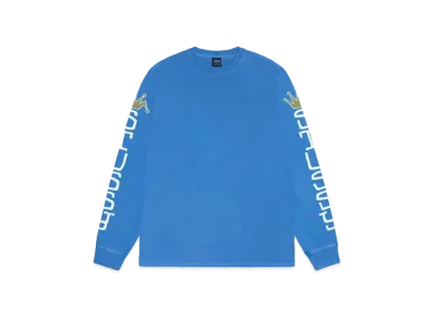 Stussy Jumbo LS Tee Pigment Dyed "Blue"