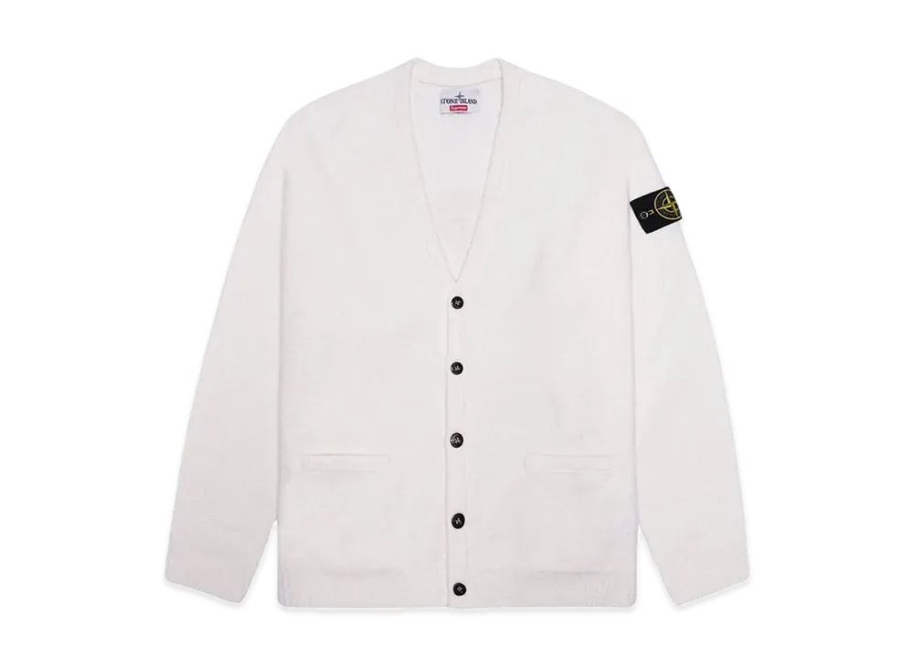 Supreme / Stone Island Boucle Cardigan "White"