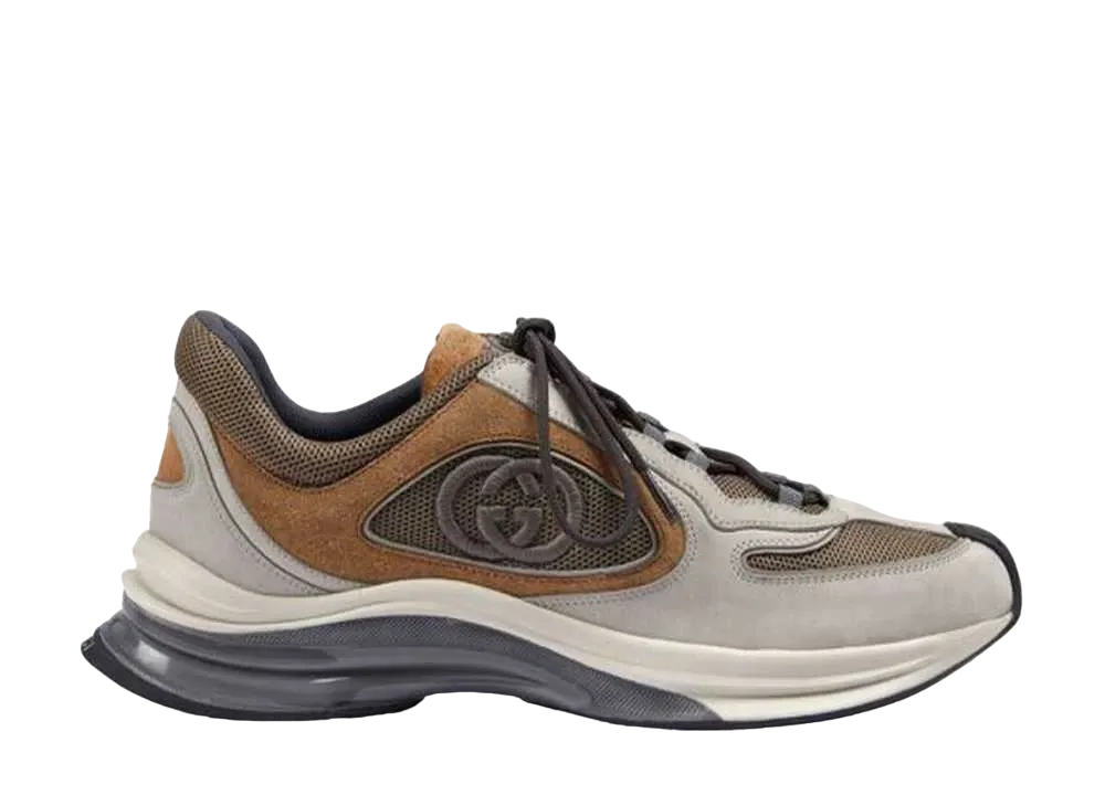 グッチ ラン スニーカー "ライトグレー" 