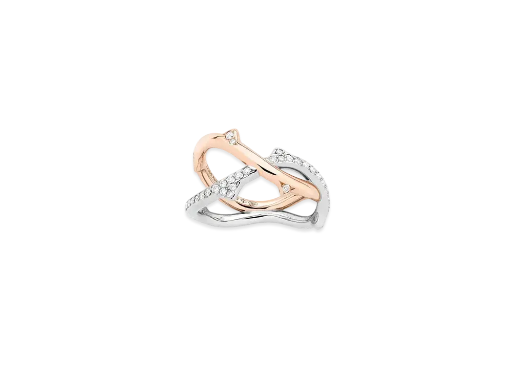 Dior Bois De Rose Ring Diamonds "Pink Gold/White Gold"
