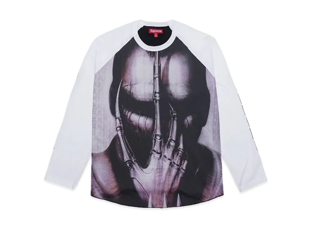 Supreme H.R. Giger Raglan L/S Top "White"