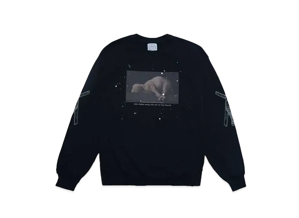 SOMEIT SACRIFICE Vintage Sweat Shirts "BLACK"