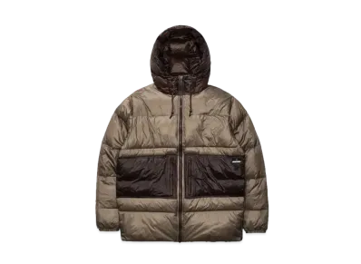 UNDEFEATED Hooded Down Puffer Jacket "Beige"