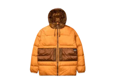UNDEFEATED Hooded Down Puffer Jacket "Orange"