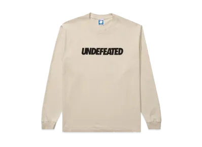 UNDEFEATED Logo L/S Tee "Beige"