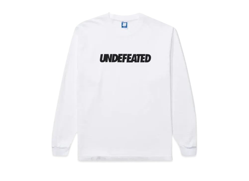 UNDEFEATED Logo L/S Tee "White"