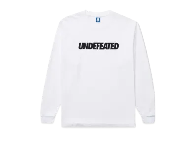 UNDEFEATED Logo L/S Tee "White"