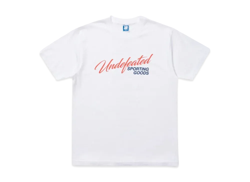 UNDEFEATED Script Shop S/S Tee "White"