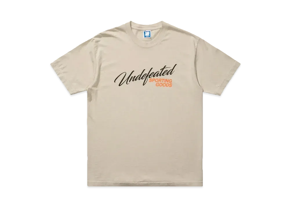 UNDEFEATED Script Shop S/S Tee "Beige"