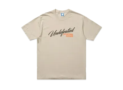 UNDEFEATED Script Shop S/S Tee "Beige"