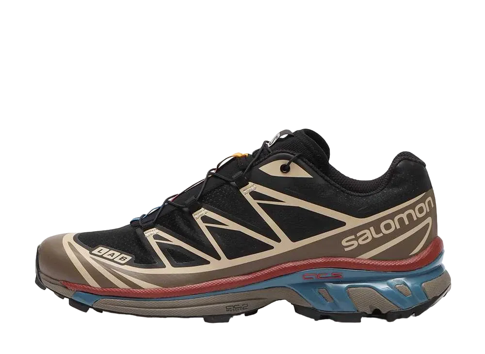 Salomon XT-6 "Black/Falcon/Cow Hide"