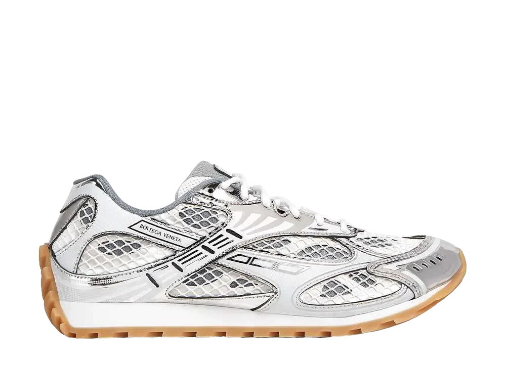 Bottega Veneta Orbit Sneaker "Silver/White"