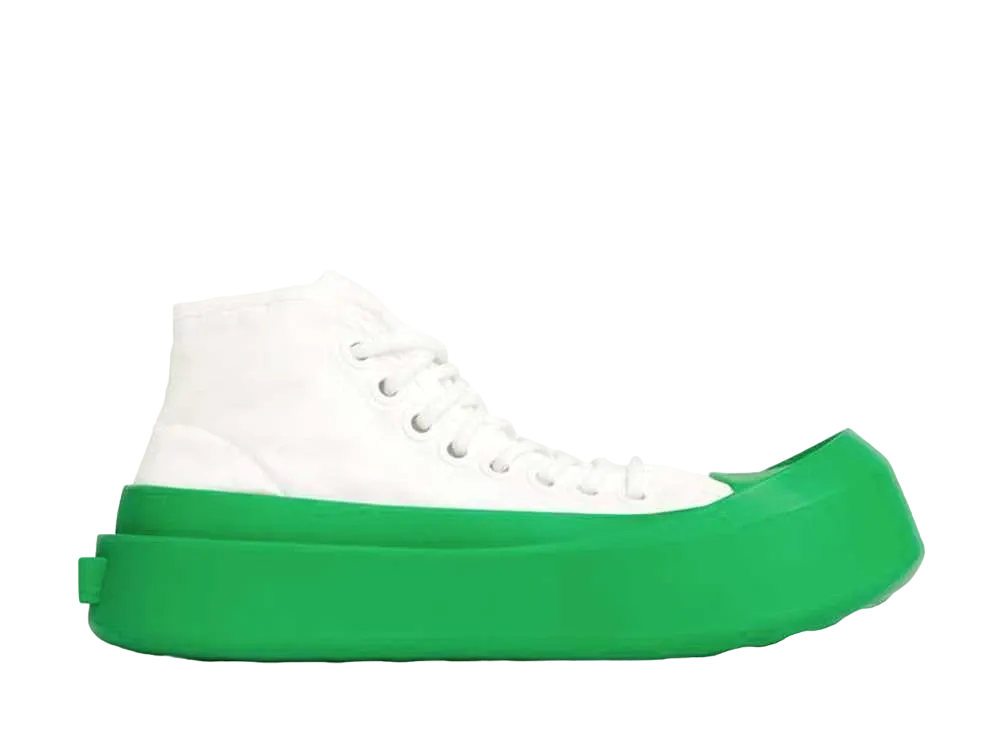 ボッテガヴェネタ ジャンボ スニーカー "オプティックホワイト/パラキート"