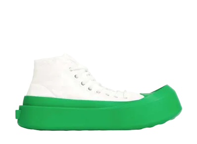 Bottega Veneta Jumbo Sneaker "Optic White/Parakeet"