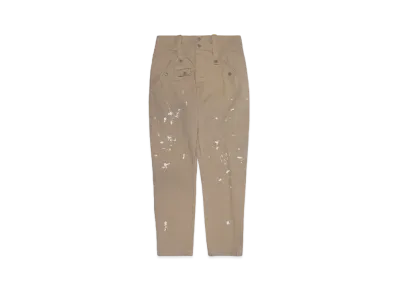 KATHARINE HAMNETT ORGANIC COTTON MIRITARY PANTS "BEIGE"