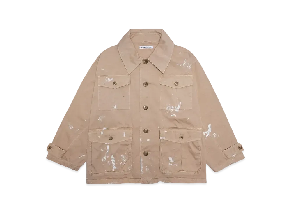 KATHARINE HAMNETT CUPRO OVERSIZED VEST "CAMEL"