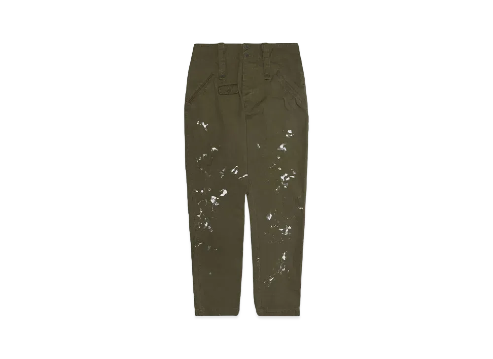 KATHARINE HAMNETT ORGANIC COTTON MIRITARY PANTS "OLIVE"