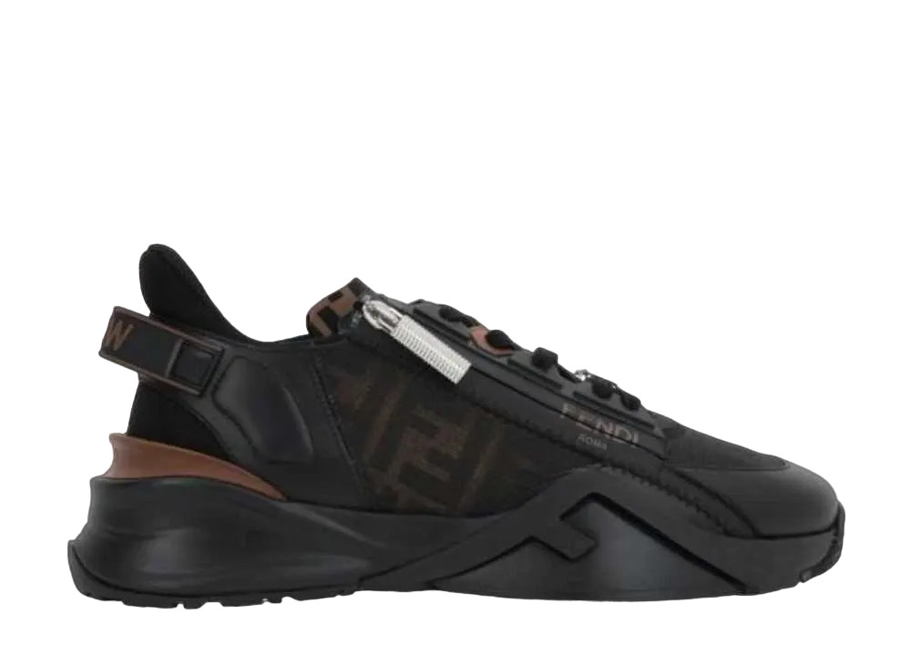 FENDI Flow Leather Low Tops "Black"